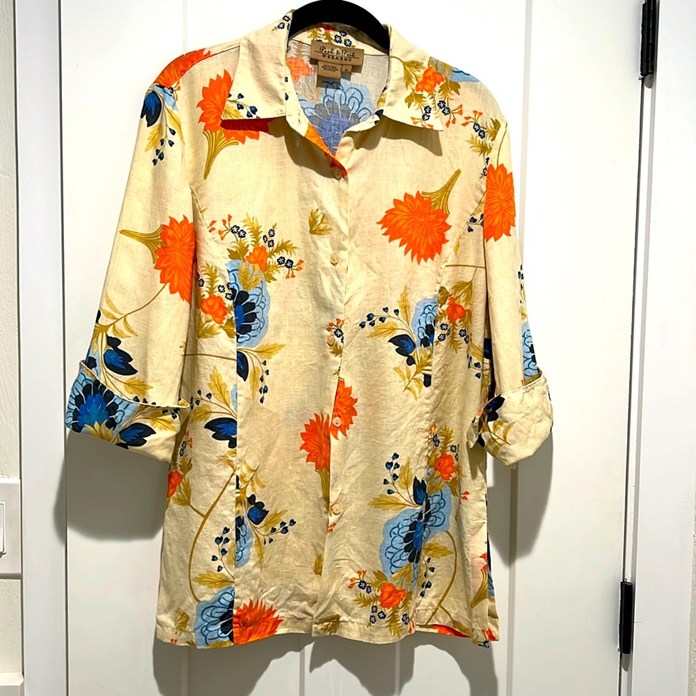 Peck & Peck weekend 3/4 shirt